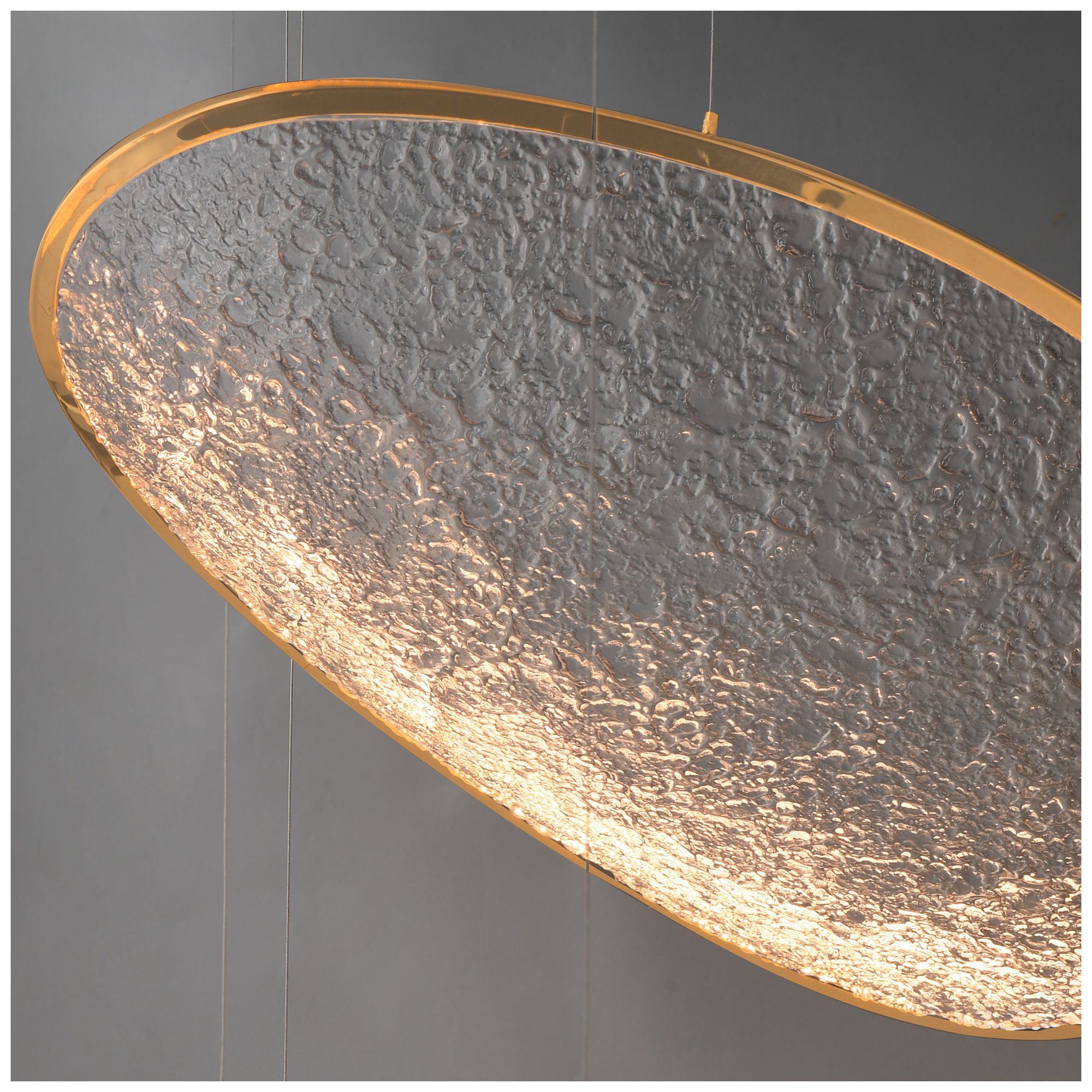 Image 5 ET2 Moonscapes 47" Brushed Champagne 5-Light LED Pendant more views