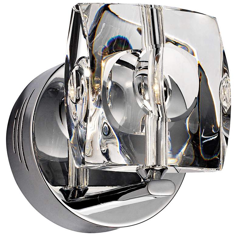 Image 1 ET2 Neo Collection Chrome Crystal Wall Sconce