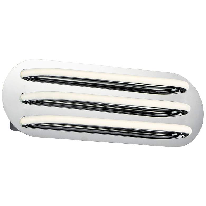 Image 1 ET2 Neon 17 3/4" Wide Polished Chrome 3-Light LED Bath Light