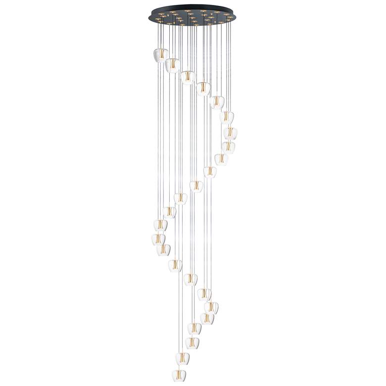 Image 1 ET2 Newton 27.5" Wide Modern 25-Light LED Pendant Chandelier