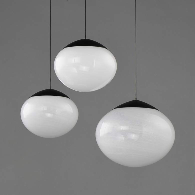 Image 2 ET2 Nimbus 20 1/2" Black LED 3-Light Pendant more views