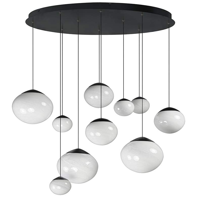 Image 1 ET2 Nimbus 39 1/2" Wide Black LED Multi-Light Pendant