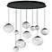 ET2 Nimbus 39 1/2" Wide Black LED Multi-Light Pendant