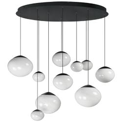 ET2 Nimbus 39 1/2" Wide Black LED Multi-Light Pendant