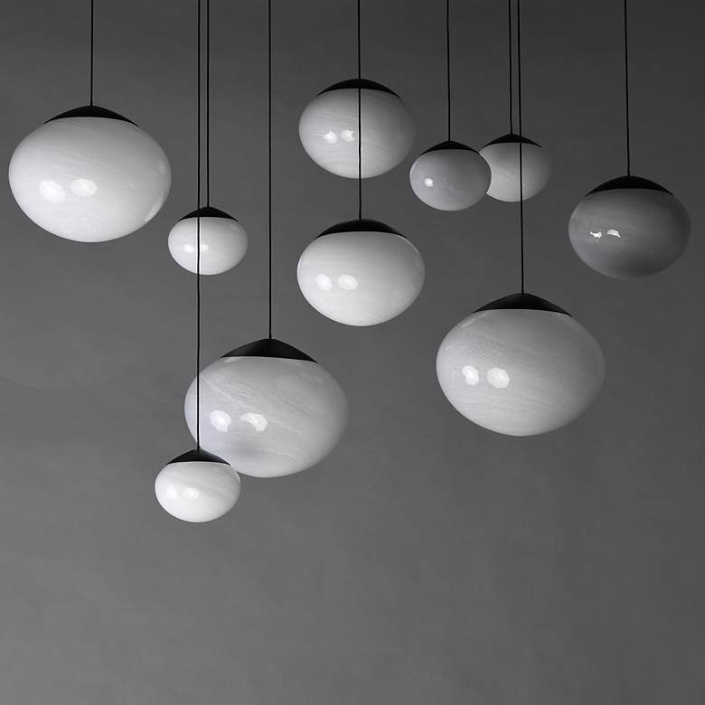 Image 3 ET2 Nimbus 39 1/2" Wide Black LED Multi-Light Pendant more views