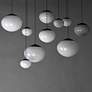 3_ET2 Nimbus 39 1/2" Wide Black LED Multi-Light Pendant more views