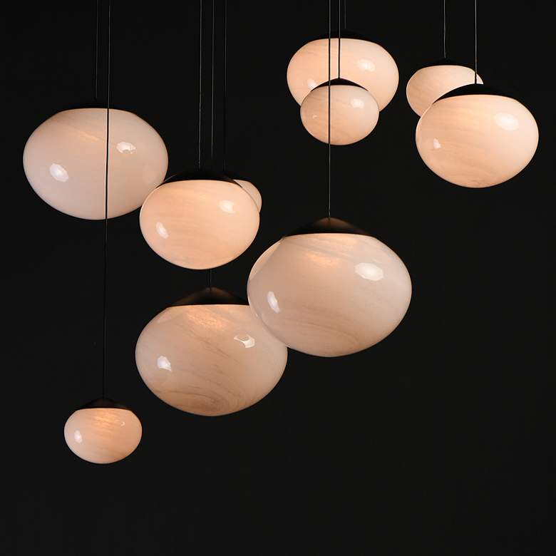 Image 4 ET2 Nimbus 39 1/2" Wide Black LED Multi-Light Pendant more views