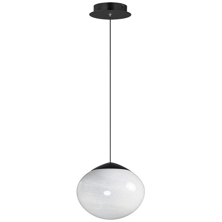 Image 1 ET2 Nimbus 9 1/2" Black Single LED Pendant