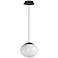 ET2 Nimbus 9 1/2" Black Single LED Pendant
