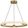 ET2 Nodes 24" Wide Gold LED Ring Pendant Light