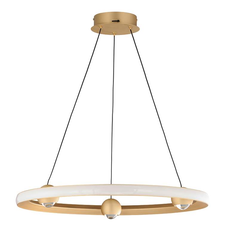 Image 2 ET2 Nodes 24" Wide Gold LED Ring Pendant Light more views