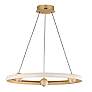 2_ET2 Nodes 24" Wide Gold LED Ring Pendant Light more views