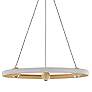 4_ET2 Nodes 24" Wide Gold LED Ring Pendant Light more views