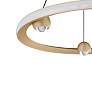 5_ET2 Nodes 24" Wide Gold LED Ring Pendant Light more views