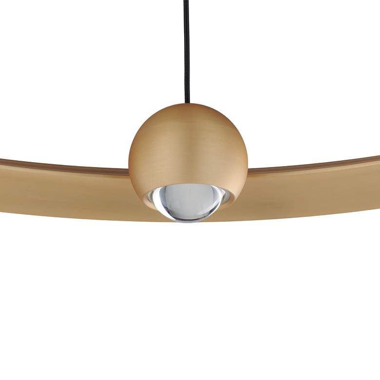 Image 6 ET2 Nodes 24" Wide Gold LED Ring Pendant Light more views