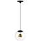 ET2 Nucleus 11" Wide Black and Aged Brass LED Pendant Light