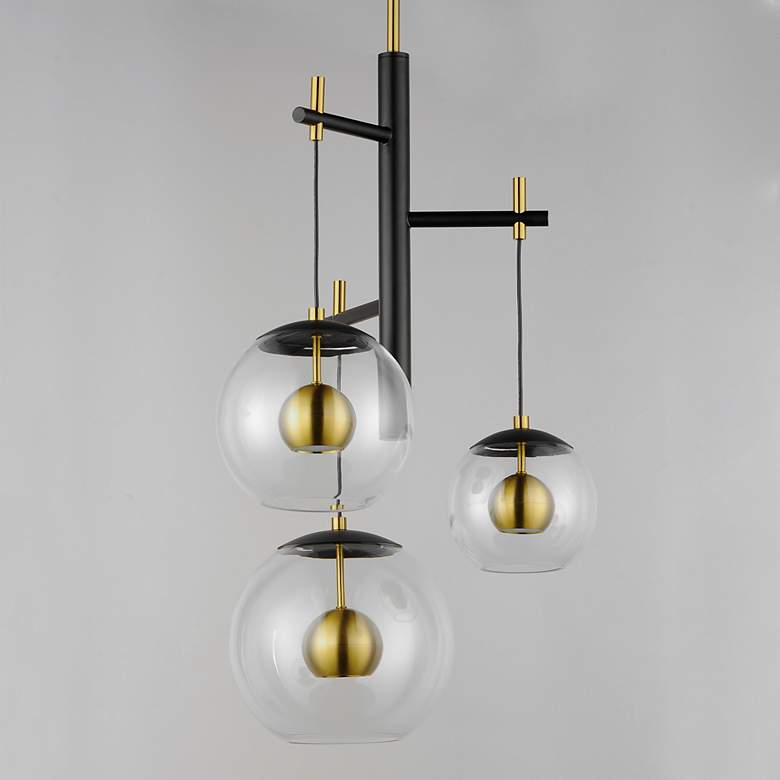 Image 5 ET2 Nucleus 26" Wide Multi-Light LED Pendant w/ Clear Glass more views
