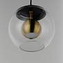 2_ET2 Nucleus 7" Wide Clear Glass Globe Modern LED Pendant more views