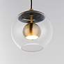 3_ET2 Nucleus 7" Wide Clear Glass Globe Modern LED Pendant more views