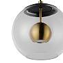 2_ET2 Nucleus 9" Wide Black and Aged Brass LED Mini Pendant more views