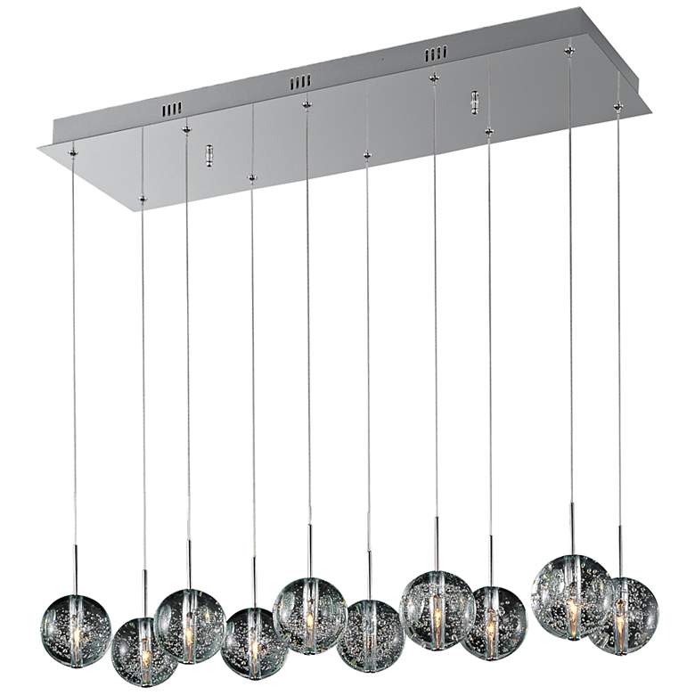 Image 1 ET2 Orb 33 3/4" Wide 10-Light Bubble Glass Pendant Light