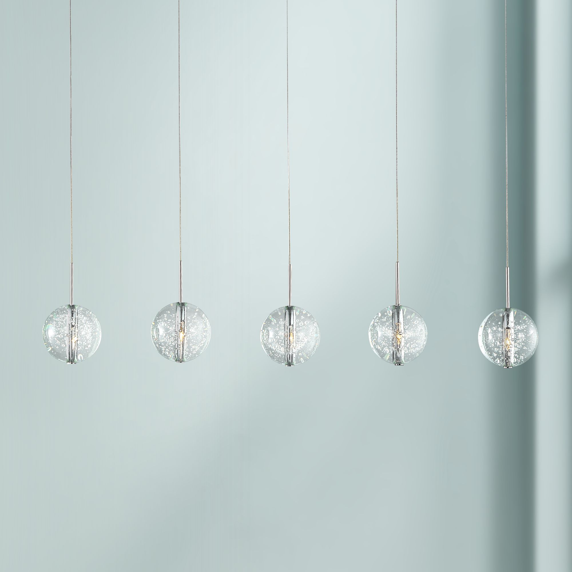 Bubble glass pendant clearance lights