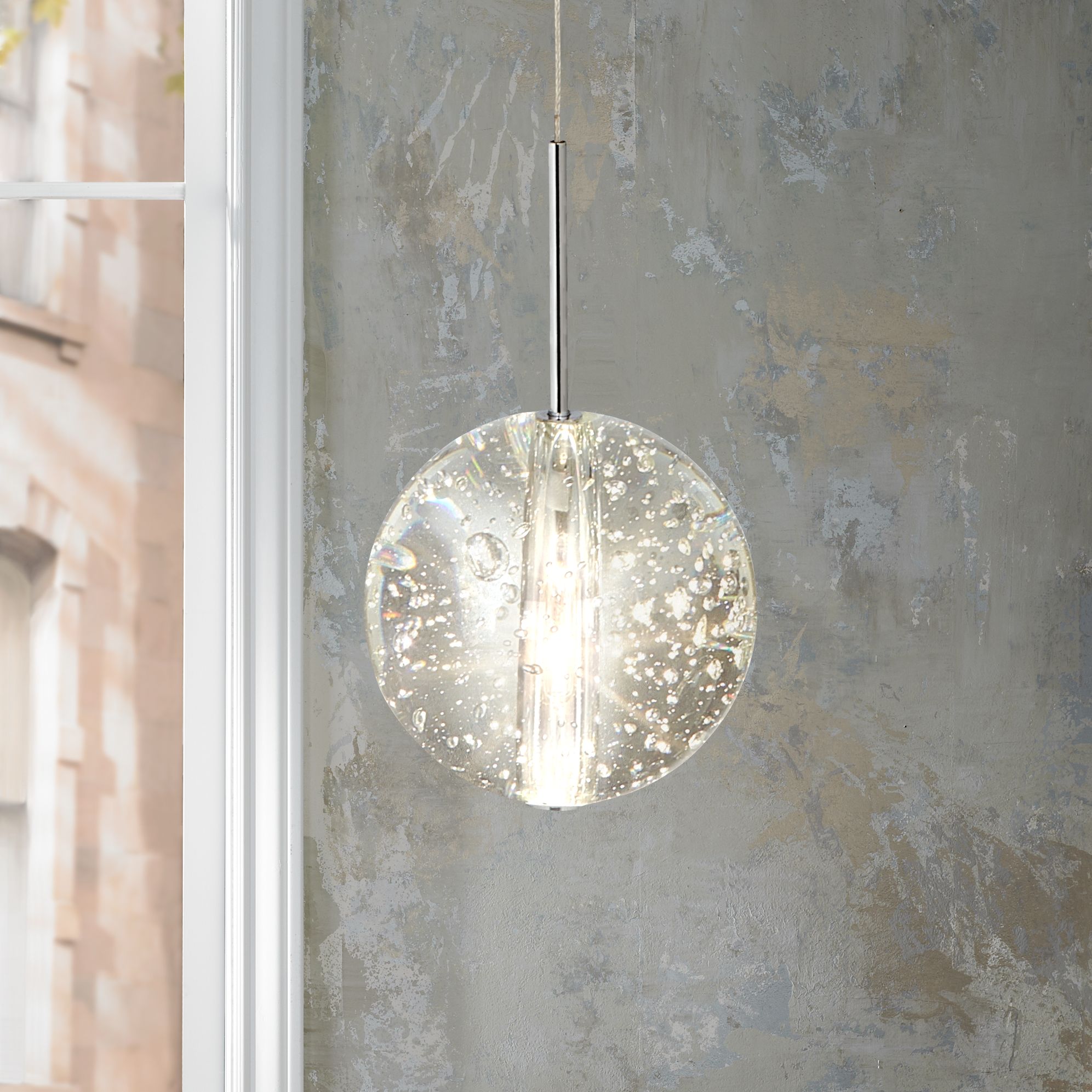 clear glass mini pendant light