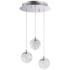 ET2 Orb II 11 1/2"W Polished Chrome 3-Light LED Mini Pendant