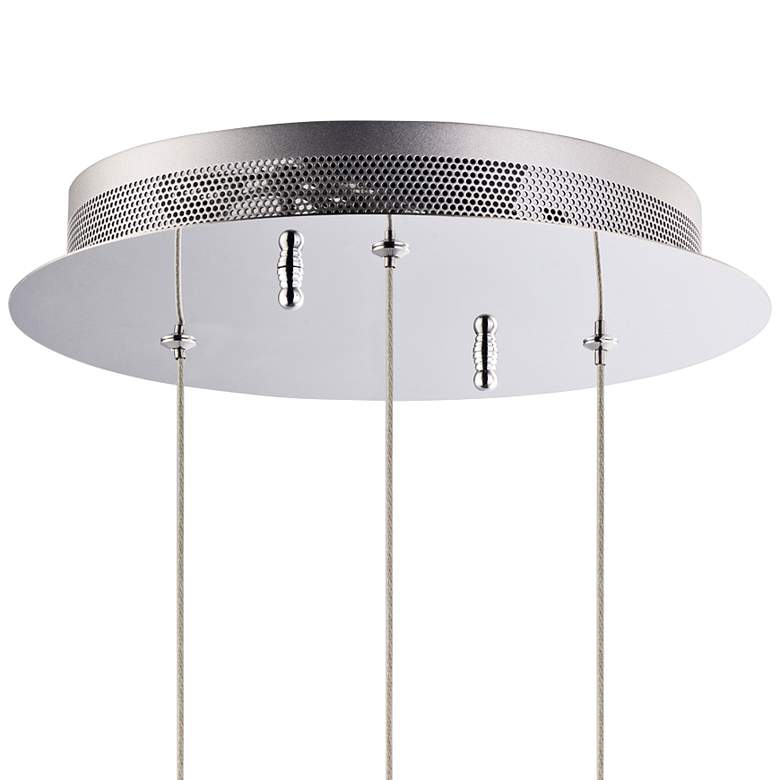 Image 4 ET2 Orb II 11 1/2"W Polished Chrome 3-Light LED Mini Pendant more views