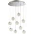 ET2 Orb II 21 3/4"W Chrome 9-Light LED Multi Light Pendant
