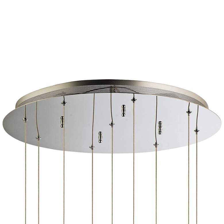 Image 4 ET2 Orb II 21 3/4"W Chrome 9-Light LED Multi Light Pendant more views