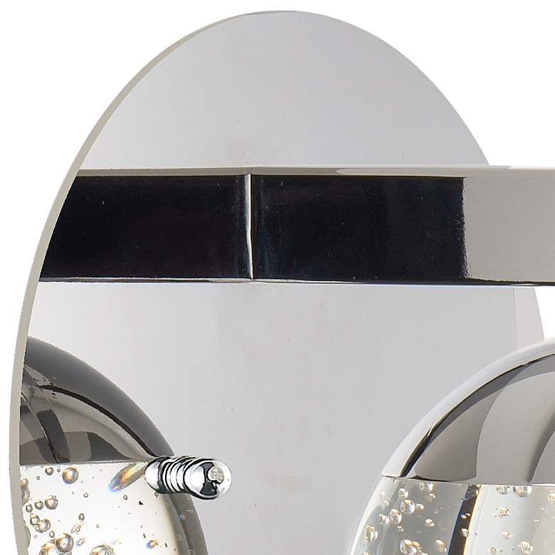 Image 3 ET2 Orb II 6" High Polished Chrome LED Wall Sconce more views