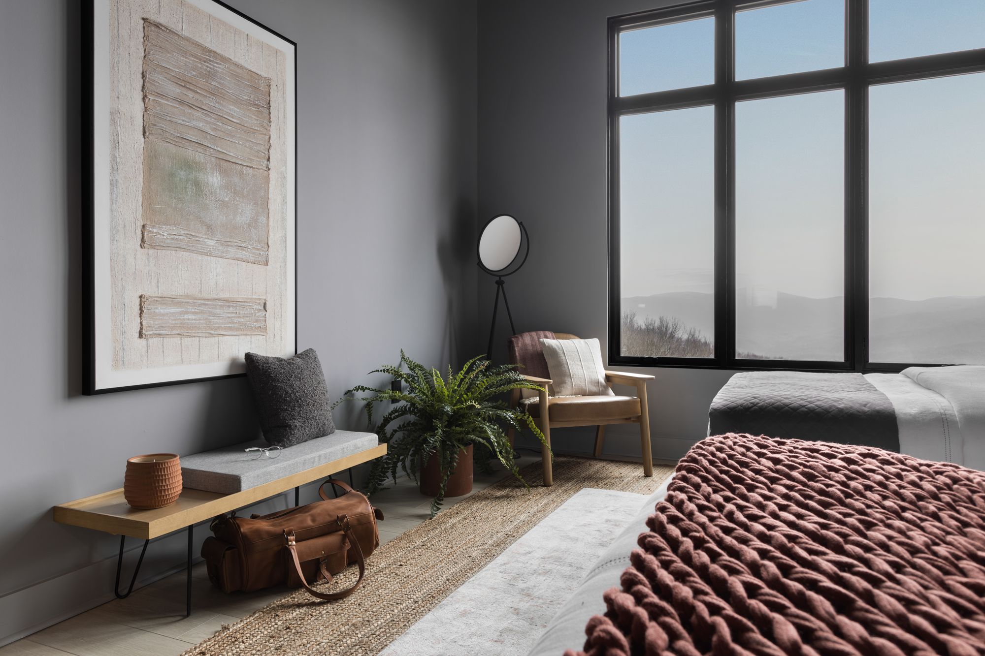 Image 2 ET2 Paddle Black LED Tripod Floor Lamp more views