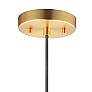ET2 Palla 15 3/4" Wide Satin Brass Dome LED Pendant Light