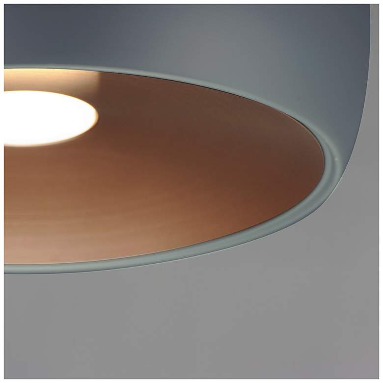 Image 3 ET2 Palla 16" Wide LED Modern Silver Dome Pendant more views