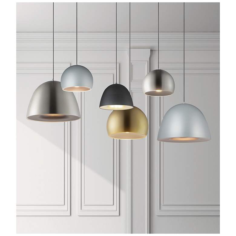 Image 7 ET2 Palla 16" Wide LED Modern Silver Dome Pendant more views