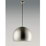2_ET2 Palla 20" Wide LED Modern Gloss Silver Dome Pendant more views