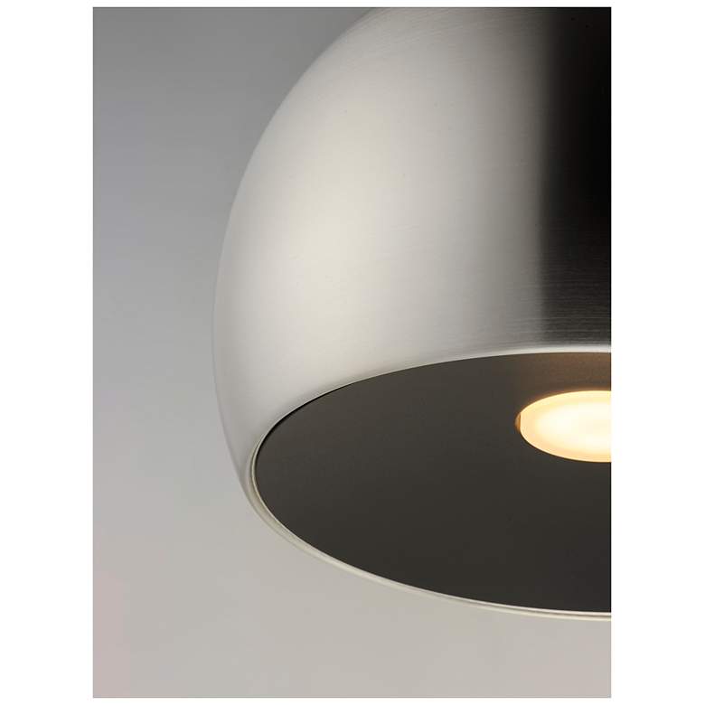 Image 3 ET2 Palla 20" Wide LED Modern Gloss Silver Dome Pendant more views