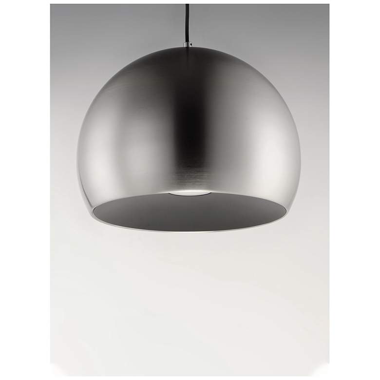 Image 4 ET2 Palla 20" Wide LED Modern Gloss Silver Dome Pendant more views