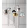 5_ET2 Palla 20" Wide LED Modern Gloss Silver Dome Pendant more views