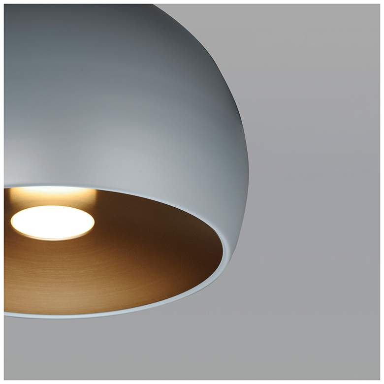 Image 6 ET2 Palla 20" Wide LED Modern Silver Dome Pendant more views