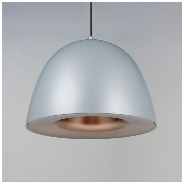 Image 7 ET2 Palla 24" Wide LED Modern Silver Dome Pendant more views