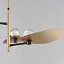 Thumbnail4 of ET2 Pearl 39 1/4"W Natural Aged Brass 3-Light LED Chandelier more views
