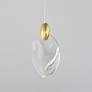 2_ET2 Pebble 4 3/4" High Black/Polished Gold 1-Light LED Pendant more views