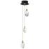 ET2 Pebble 8" Wide Black LED Multi-Light Pendant
