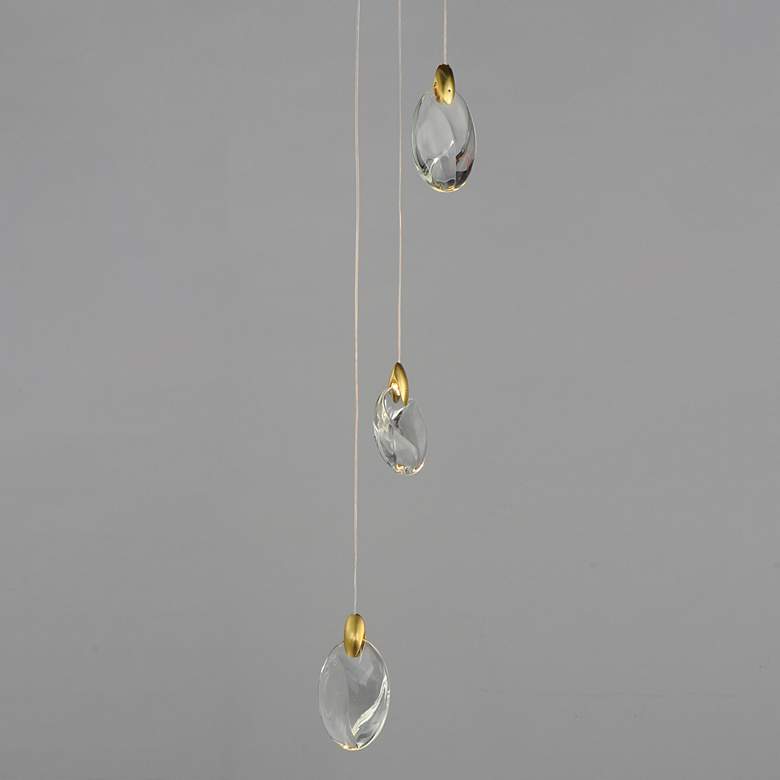 Image 2 ET2 Pebble 8" Wide Black LED Multi-Light Pendant more views