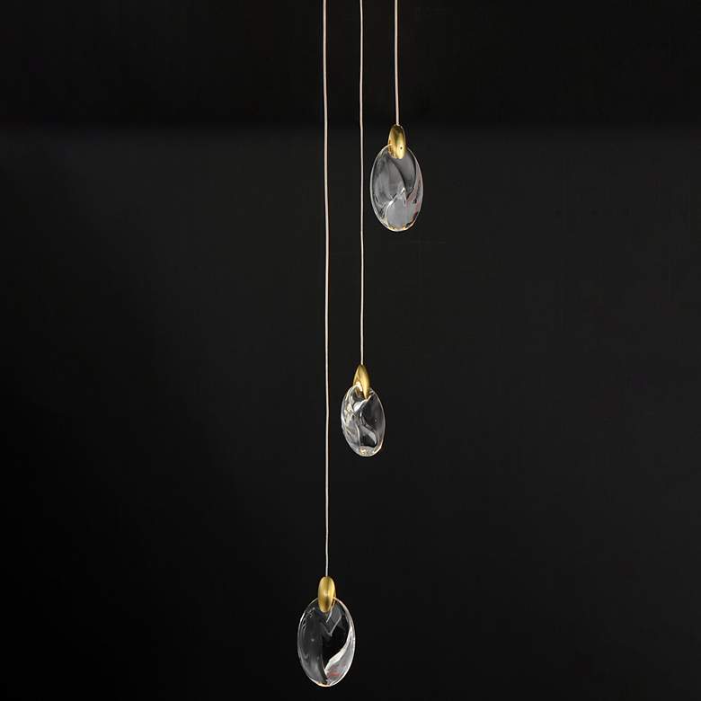 Image 3 ET2 Pebble 8" Wide Black LED Multi-Light Pendant more views