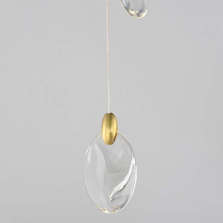 Image 4 ET2 Pebble 8" Wide Black LED Multi-Light Pendant more views