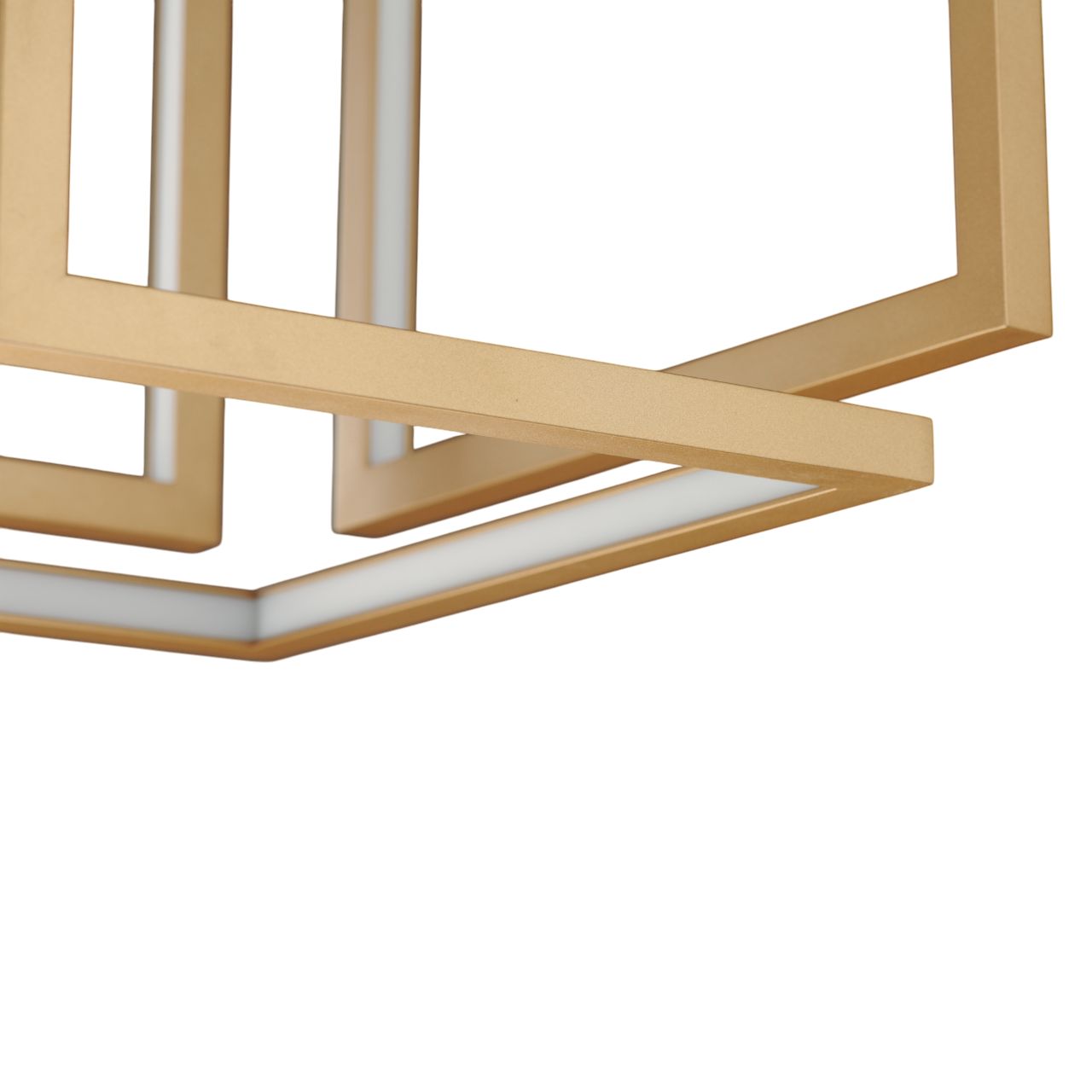 Image 6 ET2 Penrose 16" Gold Cube Square LED Pendant more views