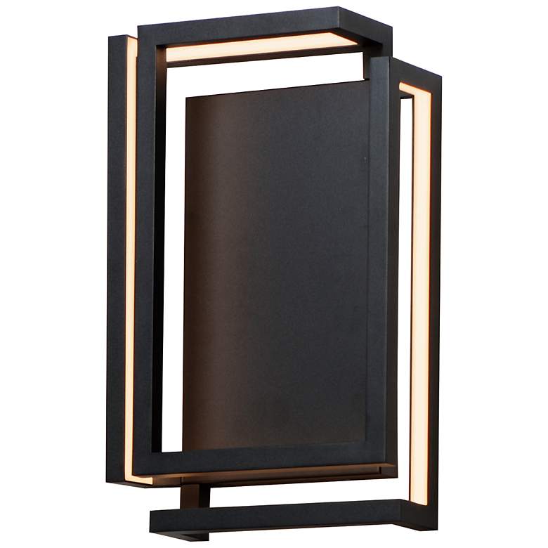 Image 2 ET2 Penrose 18" High Black LED Sconce - ADA